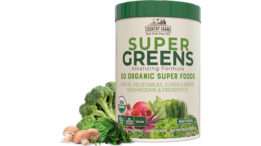 country farms super greens evaluation