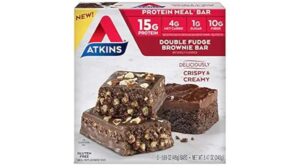 Atkins Double Fudge Brownie Protein Bar Review